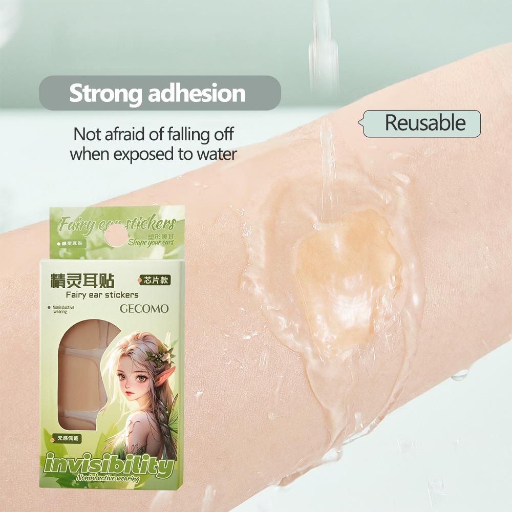 GECOMO Гипоаллергенные наклейки на эльфийские уши Высококачественный и прочный материал Наклейки Легко наносить и снимать