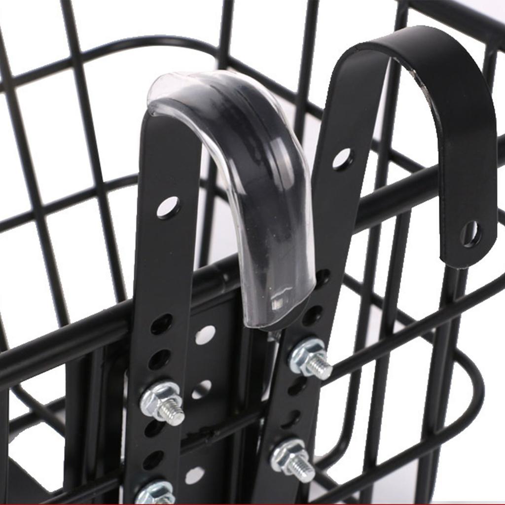 Fahrrad Frontkorb Haken Multifunktional Höhenverstellbar Abnehmbar Metall Schnellspanner Haken
