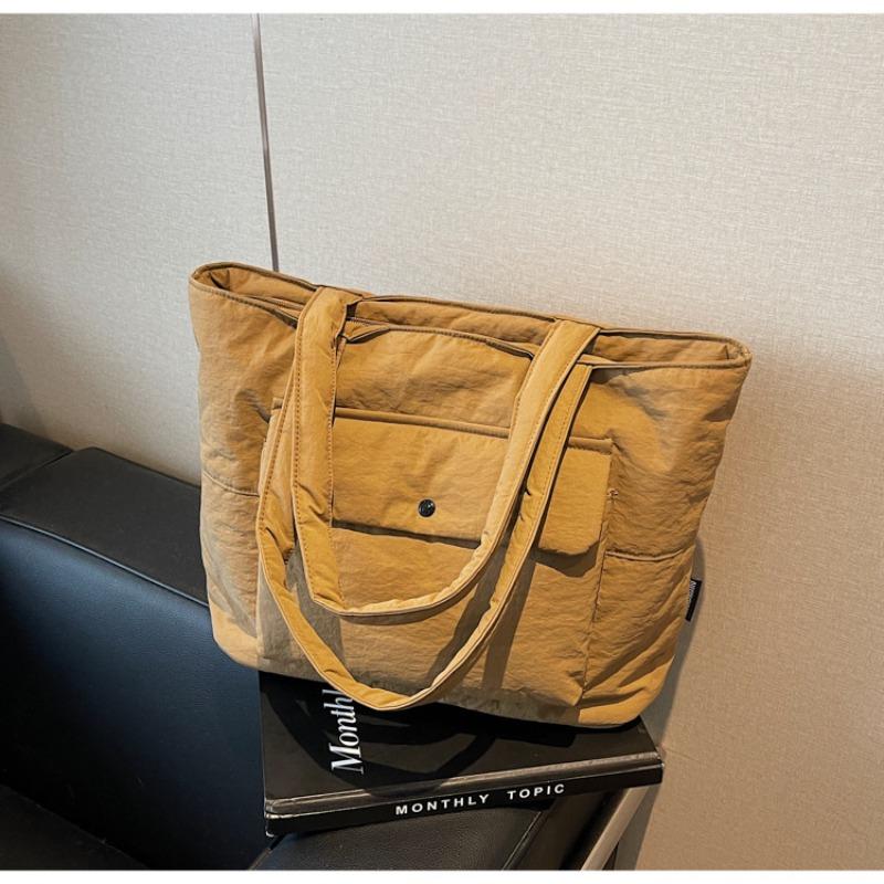 

Холщовая сумка женская большой вместимости новая осенне-зимняя универсальная повседневная на плечо для студенток для поездок на работу сумка-тоут хаки