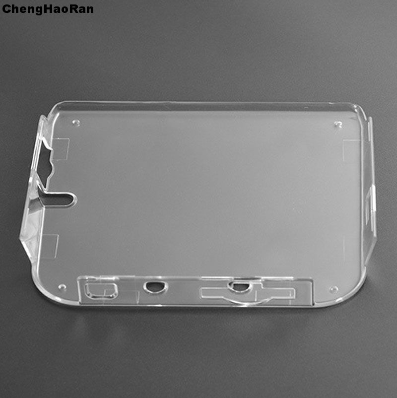 1piece Clear Crystal Protective Case Cover Hard Shell Skin for 2DS + Anti Dust Film For Nintendo 2DS Screen Protector
