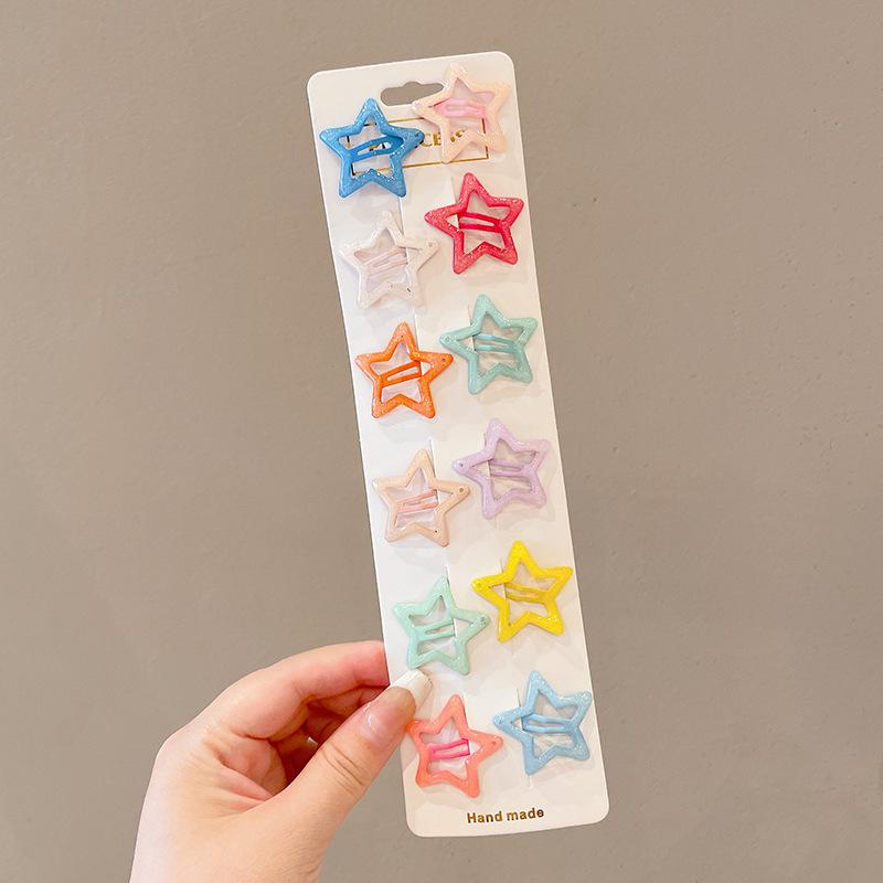 10 stücke Neue Koreanische Haarnadeln für Kinder Mädchen Milch Tee Farbe Prinzessin Haarspangen Bang Seite Clip Kleines Mädchen Haar zubehör