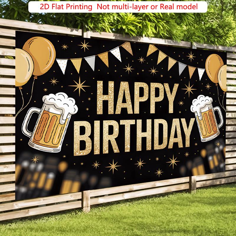 Party Backdrop Balloon Flat Beer Holidays Birthdays Prop Event Backdrop Decoration Front Door Decor