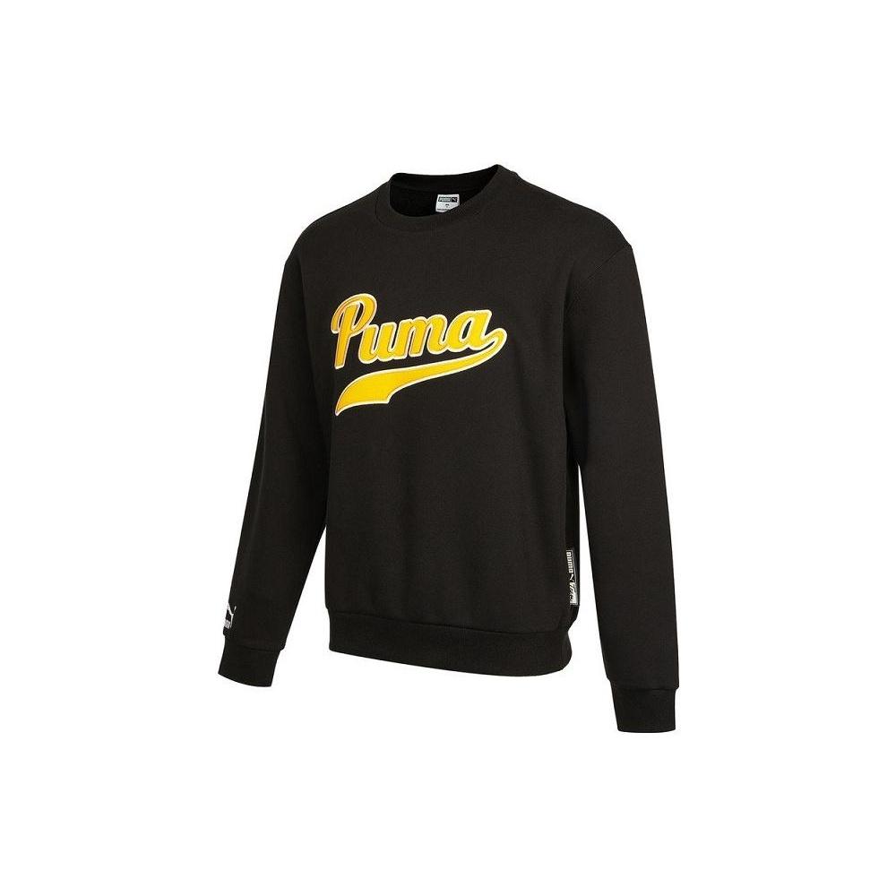 PUMA Team Crew Sweatshirt Black Men s 534383-01 S