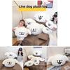 Cute Maltese Smiling And Laughing Expressions Plush Doll Pillows Cushion For Living Room Decor And Gifts