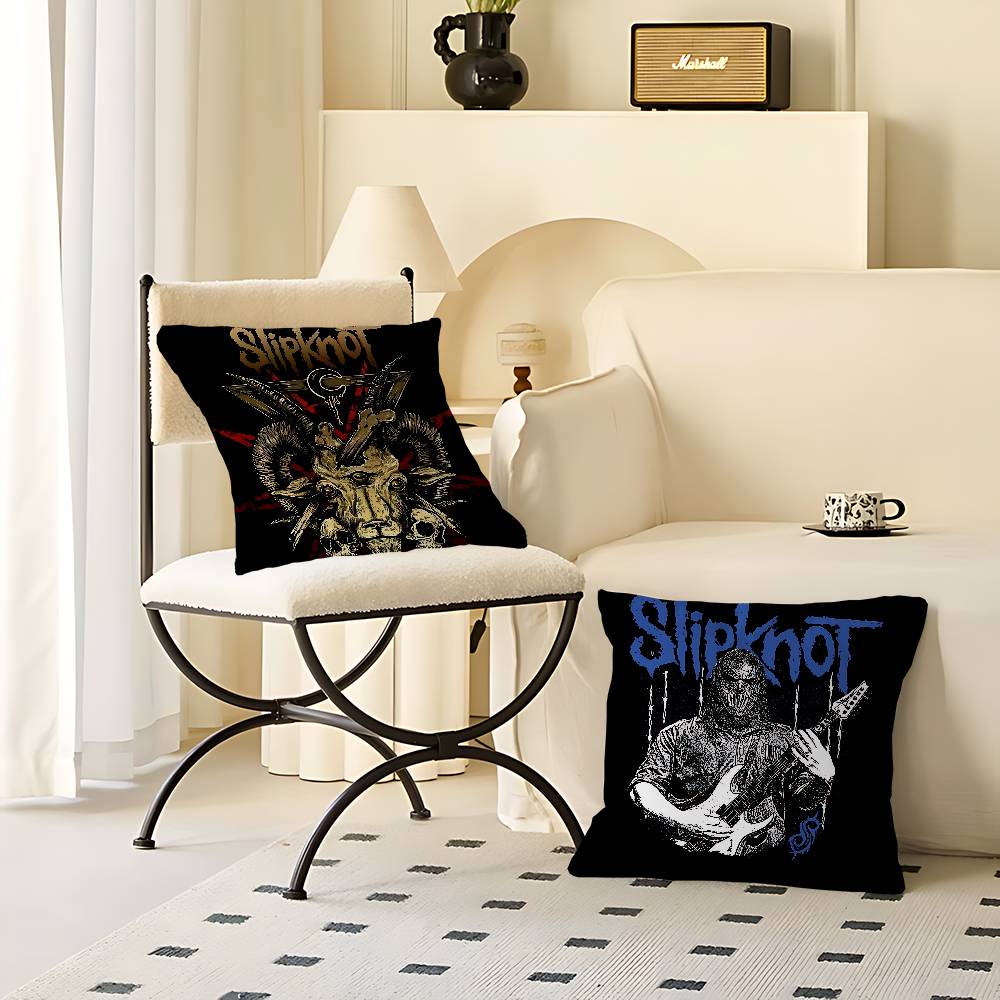 Rock Band S-Slipknot Logo Kissenbezug Toon Geschenk Kissenbezug Schlafzimmer Zuhause Sofa Stuhl Sitz Dekor Kissenbezug