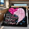 Mother Angel Plush Blanket Soft Comfortable All Seasons Perfect Sofa Office Naps Outdoor Travel Makes Great Gift