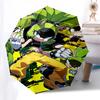 1pc Sonic the Hedgehog Inspired Automatic Opening/Closing Outdoor Umbrella, 8 Bone Iron Frame, Outdoor Protection for Fans, Travelers, Everyday U