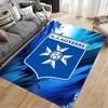 A.J. Auxerre Logo Blue Carpet suitable as a non-slip mat for the living room or bedroom sofa