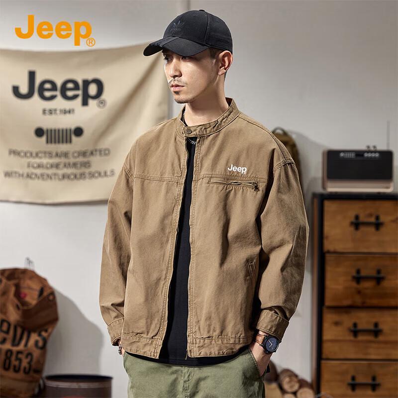 

Jeep Men s Loose Fit Workwear Denim Jacket 2XL