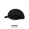 Elegant Round Top Beret Cap With Wide Brim For Women Breathable Sunshade And Windproof
