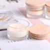 Transparent Cup Low Temperature Candle Glass Cup with Wooden Lid SM Low Temperature Candle Valentine's Day Flirting Dripping Wax Candle