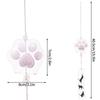 Cat Paw Wind Chimes Japanese Glass Wind Chime Home Garden Hanging Pendant Wall Hanging Decor Diy Gift for Guests Wind Bells