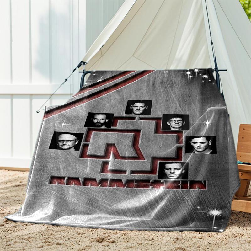 Till Lindemann, lead singer of the German heavy metal rock band Rammstein, blanket for warmth, home decoration for siesta, flannel blanket Y5