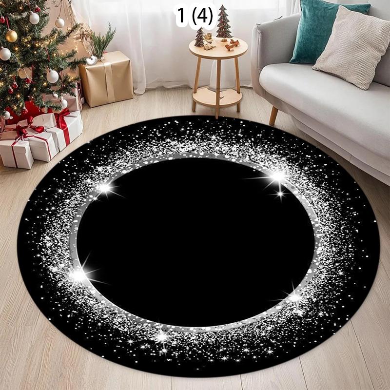 Flame Aperture Circular Carpet Simple and Personalized Home Decoration Floor Mat Living Room Bedroom Entrance Non Slip Door Mat