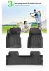 Eco-Friendly TPE Car Mats for Haval H6 - Dirt-Resistant Trunk & Seat Back Protection