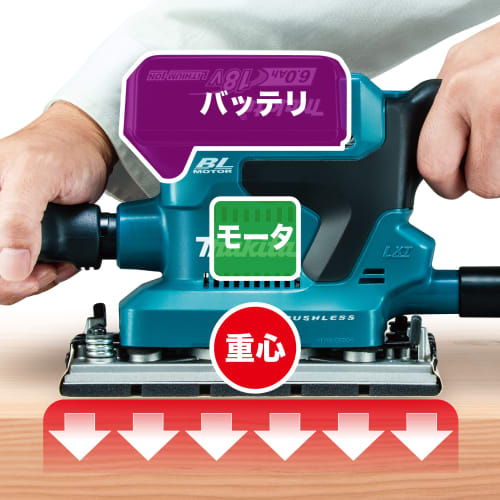 Makita Rechargeable Belt Sander 18V Battery/Charger Sold Separately BO380DZ
