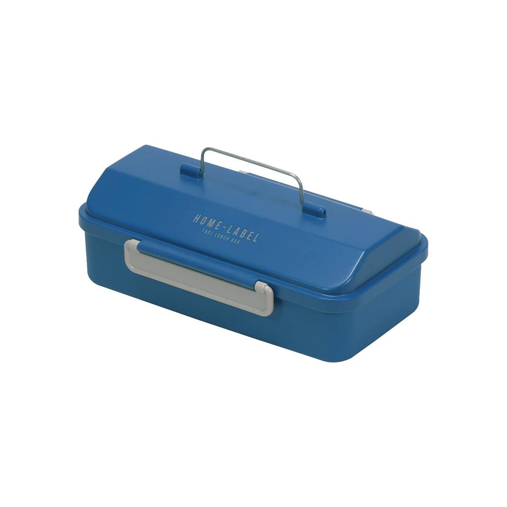 Pearl Metal Lunch Box, 800ml, Single Layer, Made In Japan, Navy, Home Label Tool D-6777