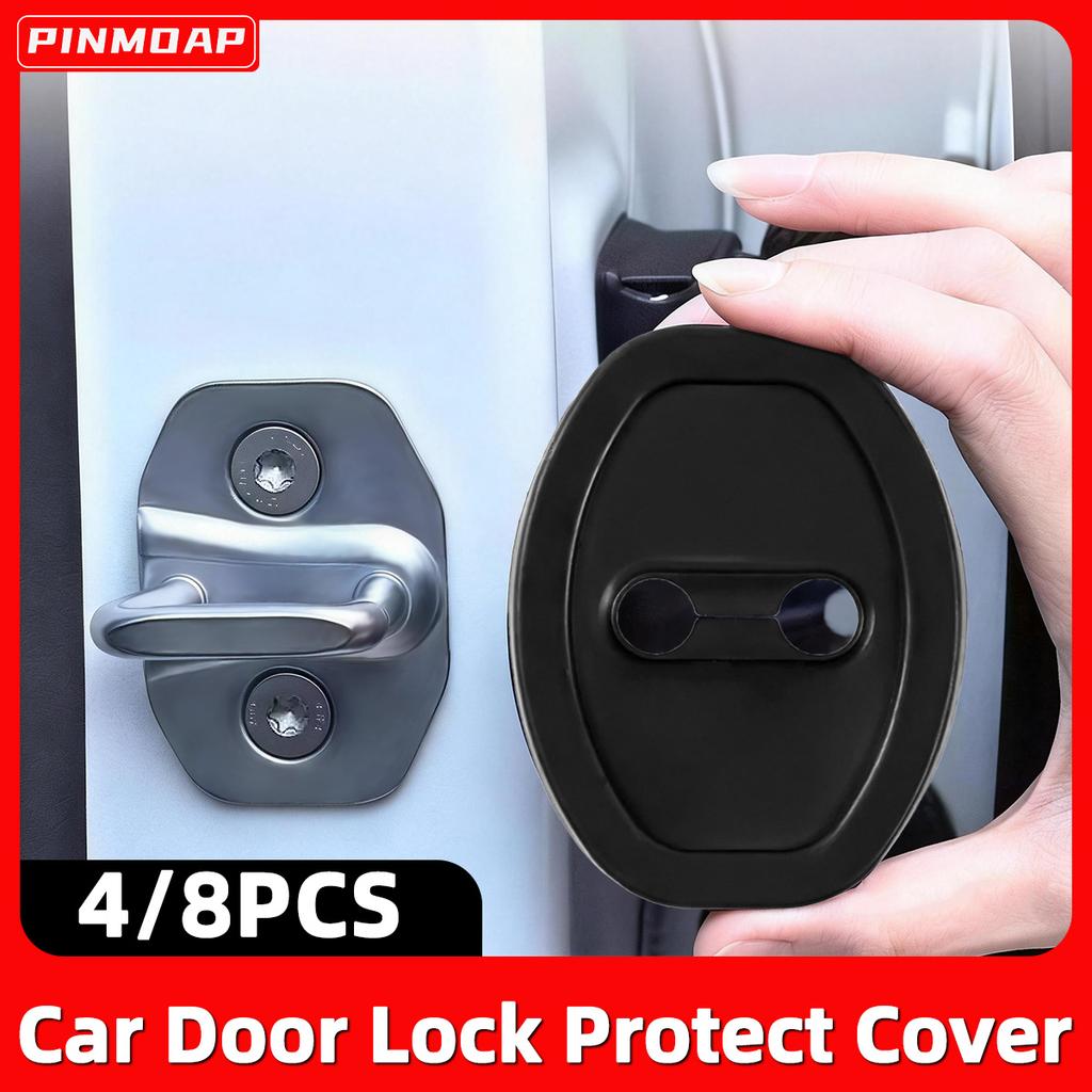 PINMOAP Silicone Car Door Lock Protective Cover Thickened Anti Collision Adhesive Car Door Lock Buffer Shock Absorber Cover Interior Mirrors 6