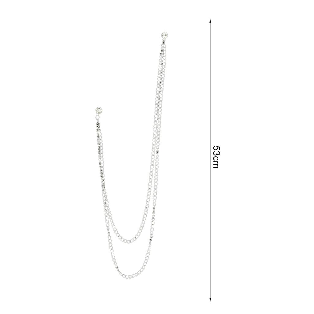 Men Brooch Long Chain - High-end Fine Workmanship, Match Clothes, Luxury Polished Coat Collar Pin