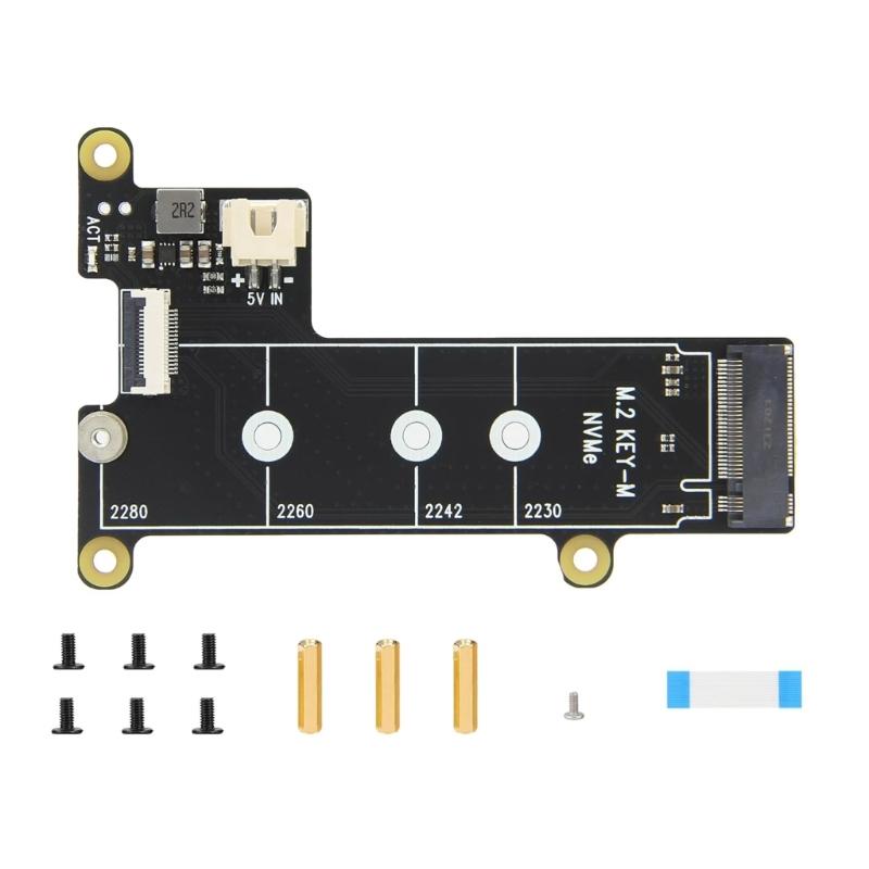 

Нижня плата X1001 PCIe M.2 NVMe SSD для Pi 5 прискорює передачу даних і завантаження