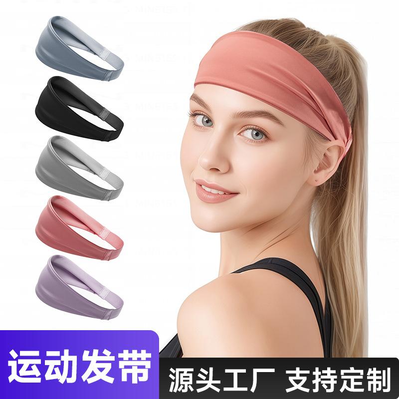 Unisex Sweat Wicking Headband for Sports - Wicking Athletic Headwrap for Basketball, Running, Yoga - Breathable Tie for Men and Women