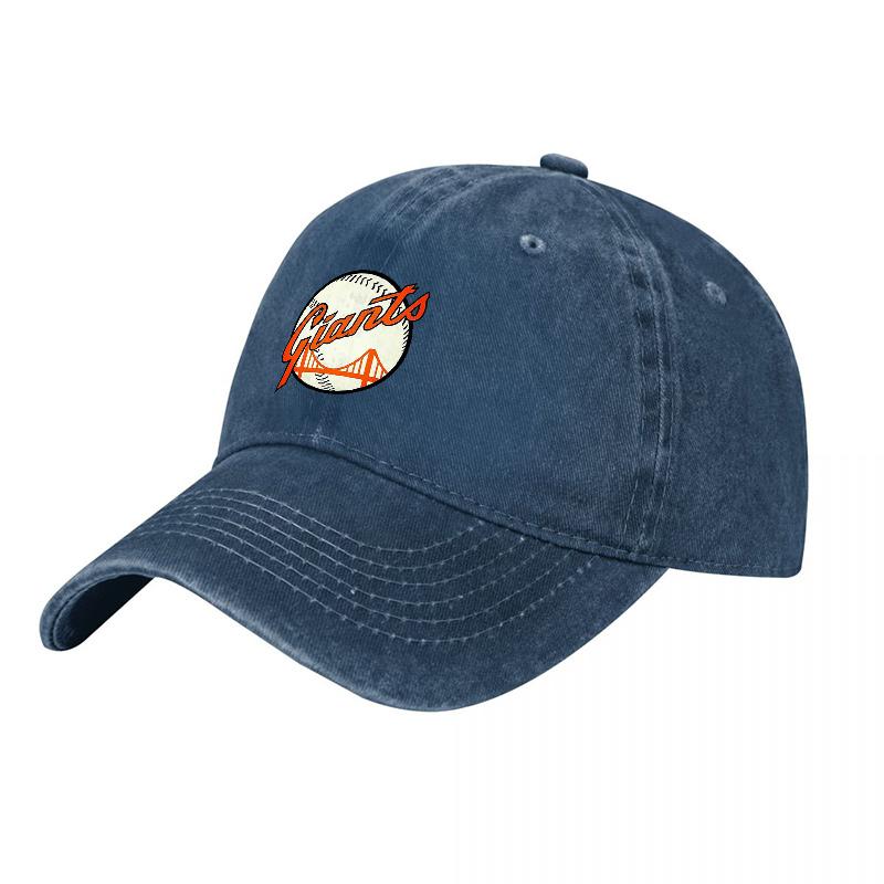 San Francisco Giants Logo Washed Canvas Baseball Cap Classic Team Embroidered Design Vintage Style Adjustable Fit for Adults