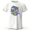 Summer Men's Street Fashion Pure Cotton T-shirt Casual Plus Size Loose Short Sleeved Fashionable Soft Top