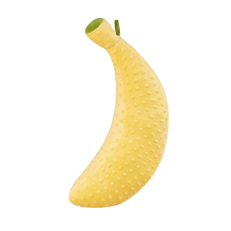 Oreiller en Peluche Banane Ultra Doux - Velours Côté Dormeur & Dossier Jouet en Peluche