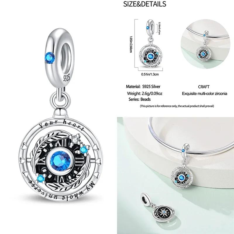 Copper Blue Ocean Charms Bead Cruise Fine Ship Crab Seahorse Pendants Fit Bracelet Diy Jewellery Marking Present