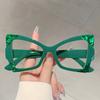 Oversized Cat Eye Glasses Women  New Blue Light Blocking Non-prescription Eyeglasses Fashion Butterfly Shaped Eyewear