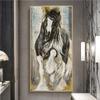 Abstract Canvas Painting On The Wall Art Posters And Prints Gray Horse Oil Painting Mural Animal Modern Decorative Painting