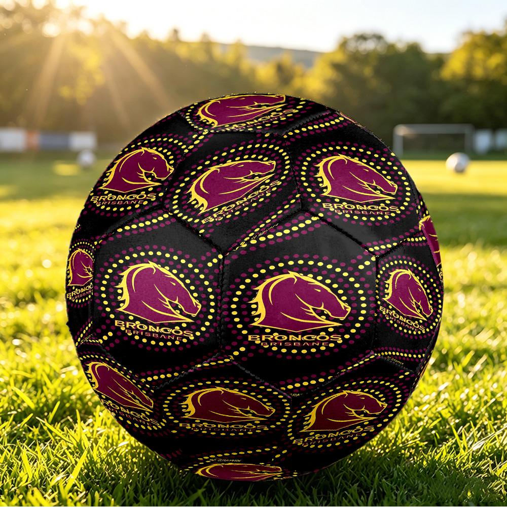 Brisbane Broncos Size 5 Sports Training Ball Shock Absorbing Durable Ball For Match Daily Practice Outdoor Activities