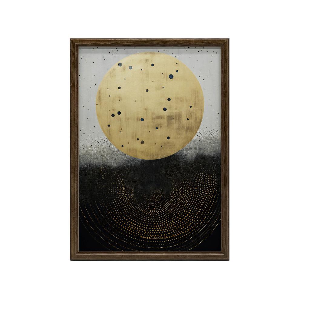 Złoty Kosmiczny Krąg Złoty Kosmiczny Krąg, 50X70 Cm, Bez Ramy, Papier Matowy 230 Gsm