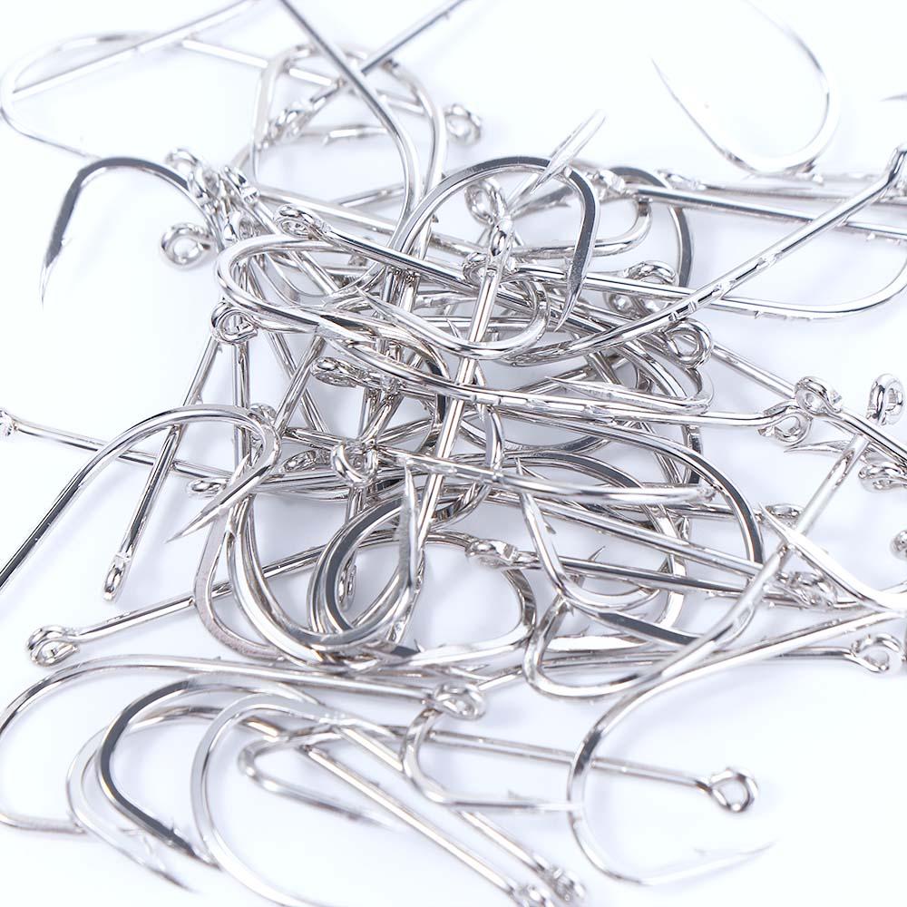 Hook Sharp Offset Narrow Bait Hook High Carbon Steel Long Shank Fishing Hook Barbed Fishhook