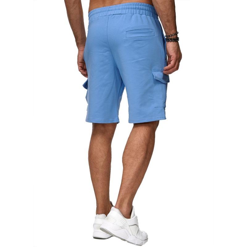 Herren Große Größen Freizeit Sport Cargo-Shorts Mehrere Taschen Fitness Fünf-Punkt-Shorts