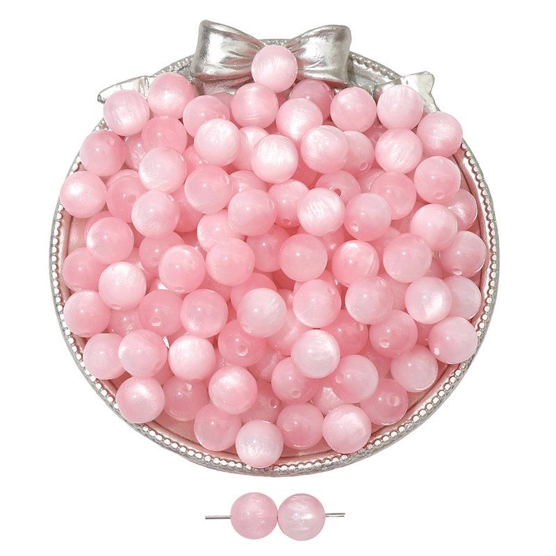 8/10/12mm Cat's Eye Resin Beads for DIY Jewelry Making - Loose Beads for Bracelets & Necklaces