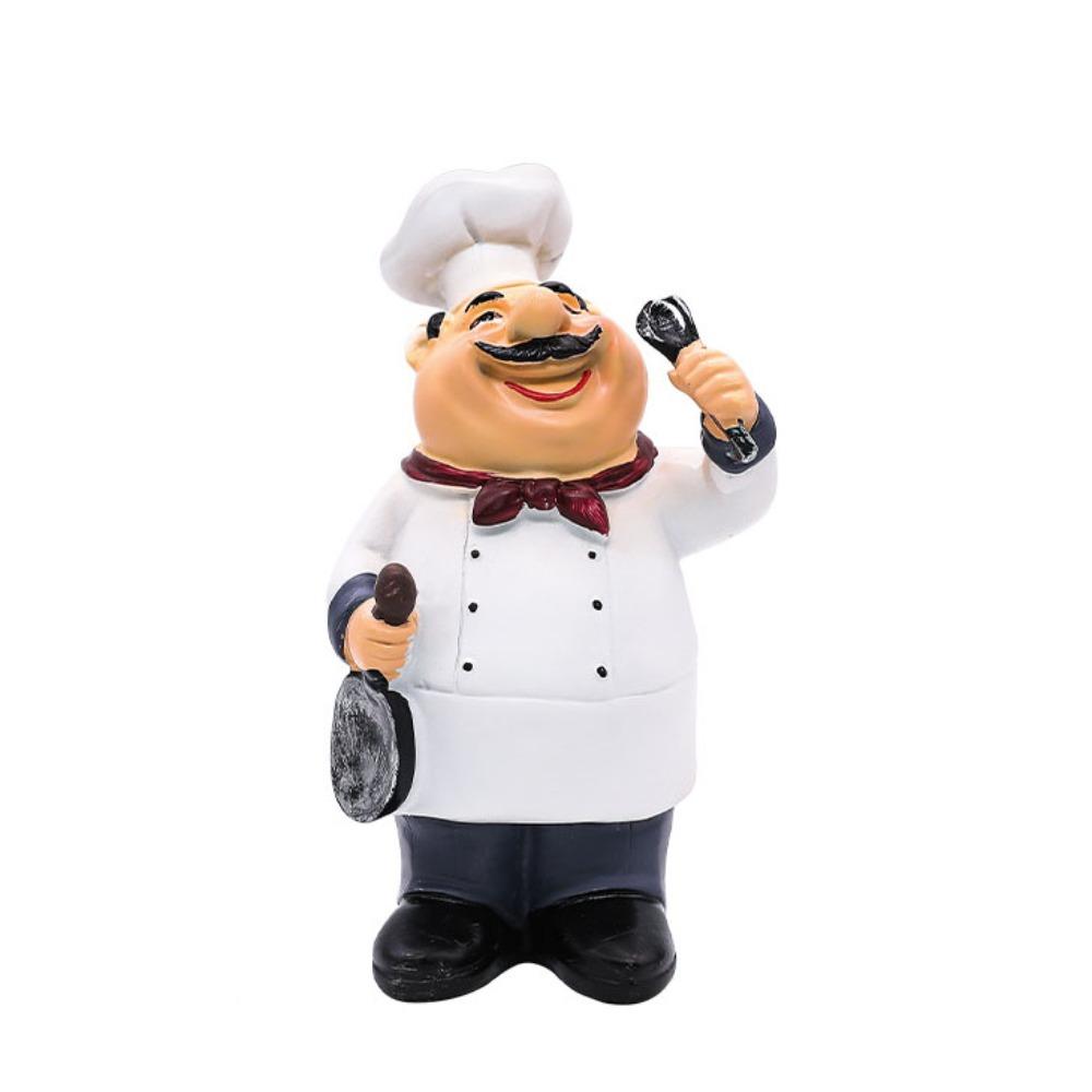 Handicraft Farmhouse Cake Shop Decor Model Chef Resin Figurines  Kids Birthday Gift
