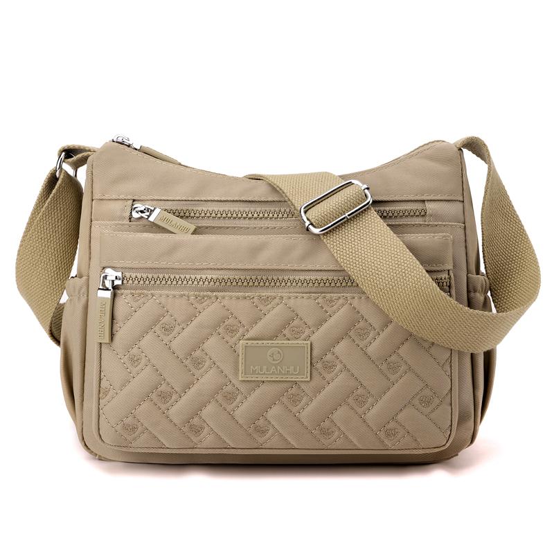 Multi-compartment Shoulder Bag Women's Crossbody Bag Large Capacity Nylon Mother Bag