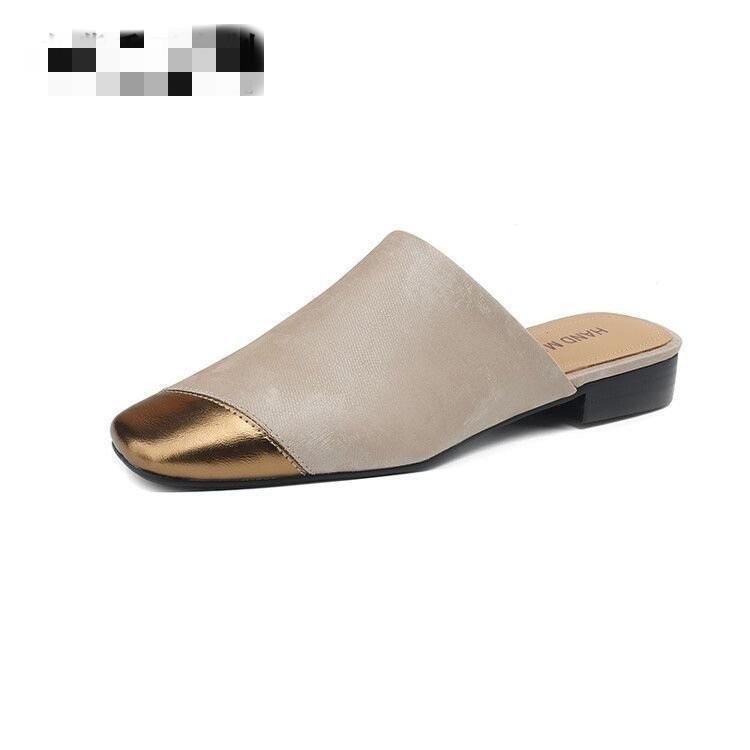 Xiaoxiangfeng Baotou Cool Slippers Wear Exquisite Spring and Summer New New Chinese Style with Skirt Half Drag