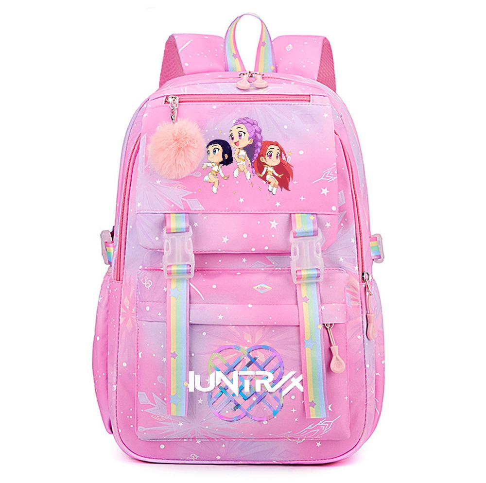 K-Pop Dämonenjäger Bedruckter Wasserdichter Rucksack mit Großer Kapazität Teenger Schüler Mädchen Junge Schultasche Buchtasche Damen Große Kapazität Reisetasche Geschenk