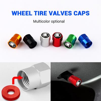 4pcs Car Styling Aluminum Emblem Wheel Tire Valve Stem Air Caps For Octavia Fabia Rapid Superb Yeti Octavia A5 A7 VRS VII Xknp33