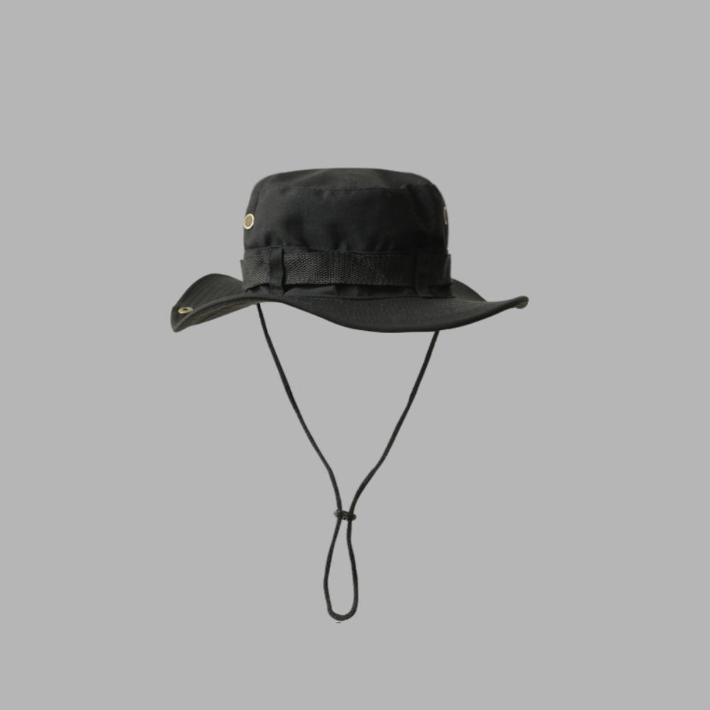 Wide Brim Large Eaves Sun Hat Polyester Wide Brim Bucket Hat Solid Color Sun Hats  Riding Fishing