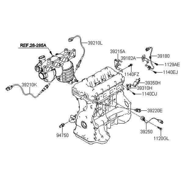 392102C210 350-34630 25024878 Oxygen Sensor for Hyundai Santa Fe