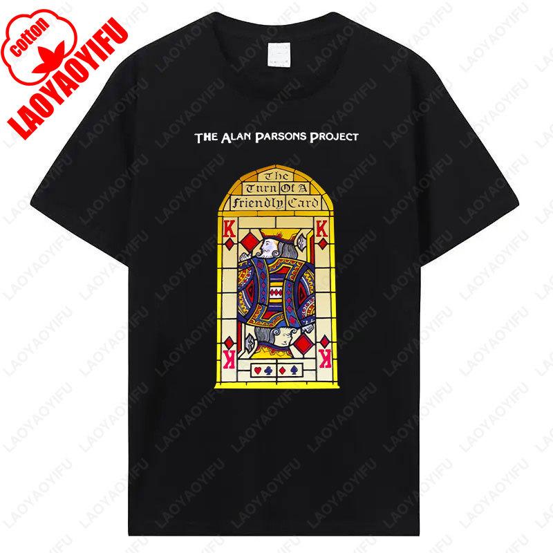 ZheXiong TEE Alan Parsons Project Zet je Vriendelijke Kaart aan Grafische T-shirts Zomer Dames Heren Mode Vintage Cool katoen Camisetas Tops T-shirts L