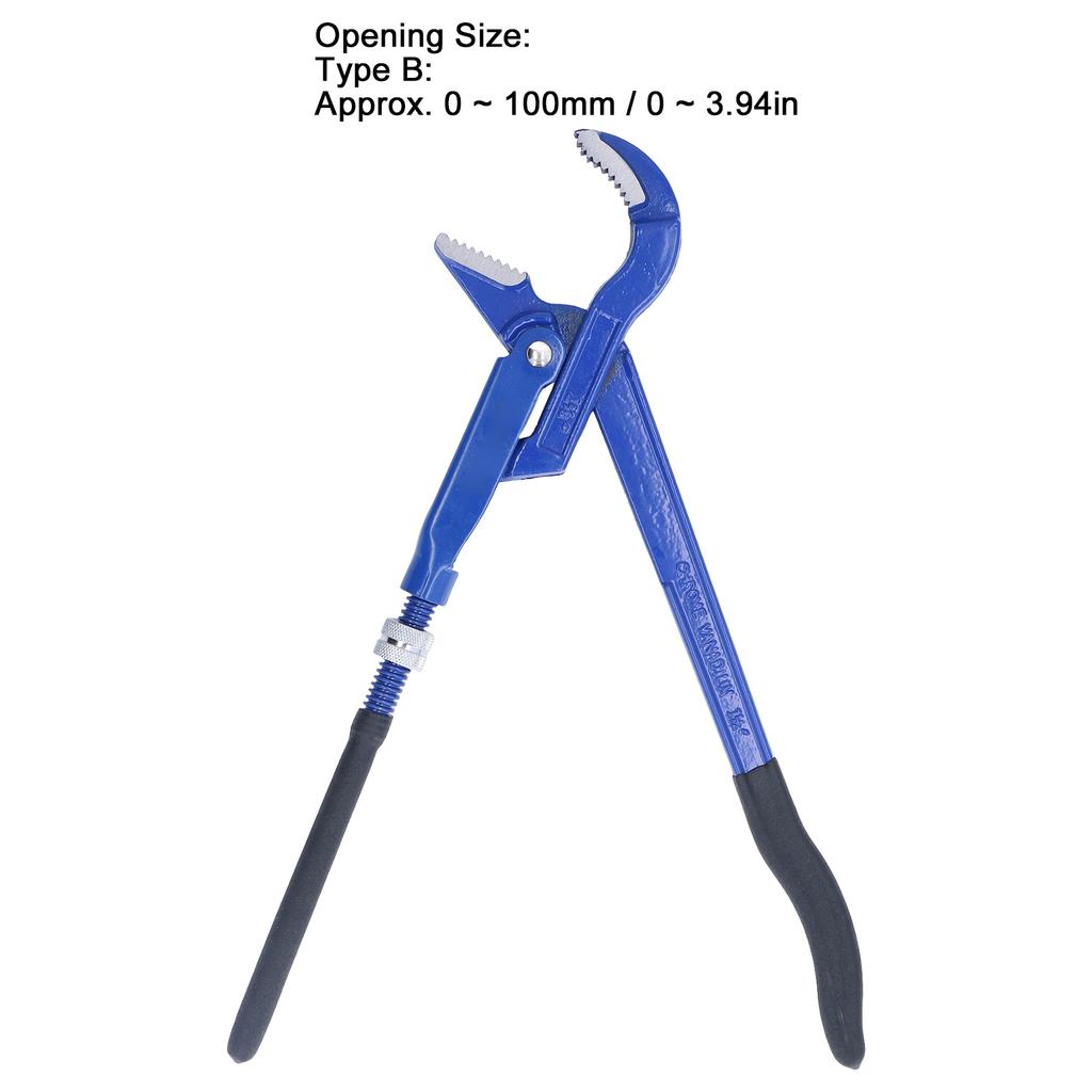 Pipe Wrench     45 Degrees  Bent Nose Pliers High Carbon Steel for Bathroom Plumbing Clamp