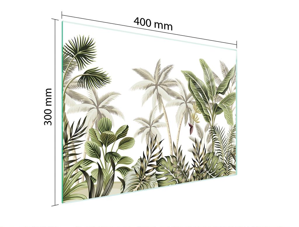 SZKLANA DESKA DO KROJENIA 40x30 LIŚCIE