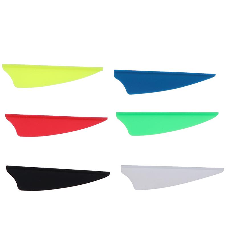 30Pcs/Bag 2" Rubber Vanes Archery Arrow Feather Fletching Shield Diy Tool