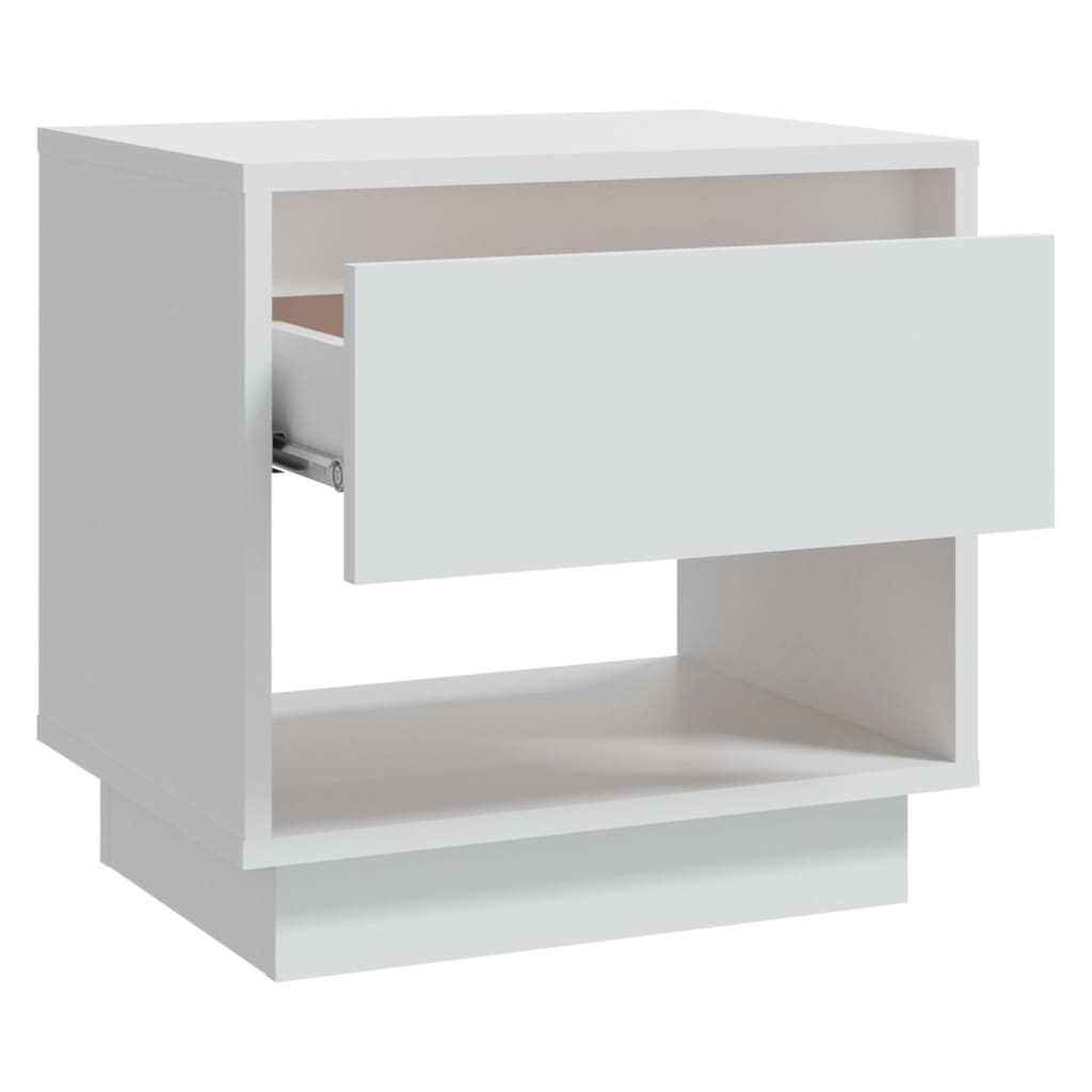 Nightstand White 45 x 34 x 44 cm Engineered Wood