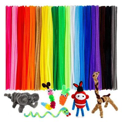 100Pcs 30CM Pipe Cleaner 20 Colors Chenille Stem Colorful DIY Project Art Craft Twist Sticks Educational Toy Kids Boys