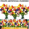 5/10 Stuks Kunstbloem Tulp Boeket Real Touch 33cm Nepbloem voor Huis Kamer Decoratie Bruiloft Decoraties DIY Vaas Bloemschikking